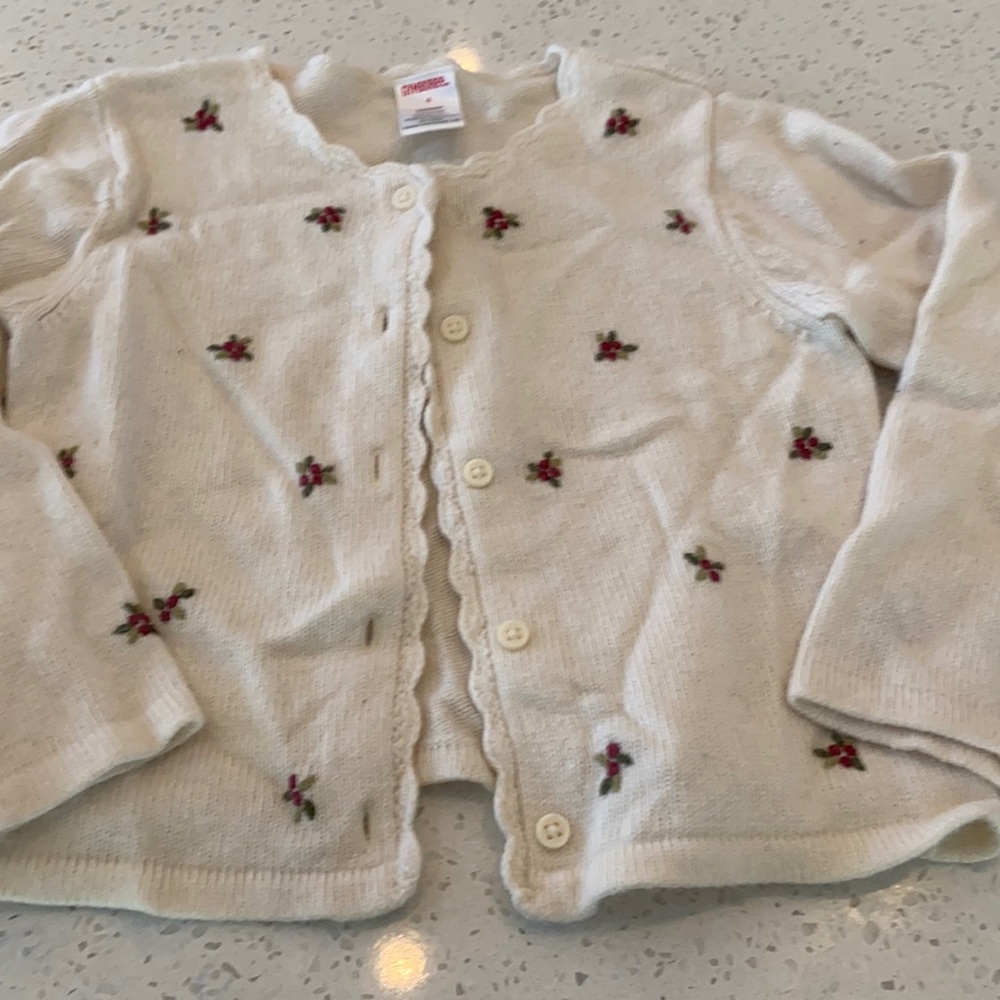 Holiday button down sweater